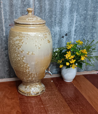 Crystalline Gold Ceramic Water Filter - Peter Wallace Pottery