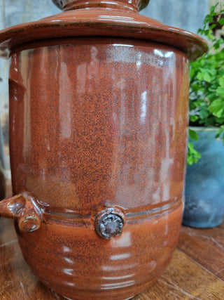 Mary Valley Fermentation Crocks - Tomato Red - Peter Wallace Pottery