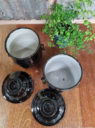 Mary Valley Fermentation Crocks - Midnight - Peter Wallace Pottery