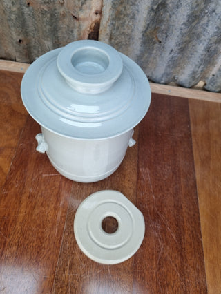 Mary Valley Fermentation Crocks - Mist - Peter Wallace Pottery