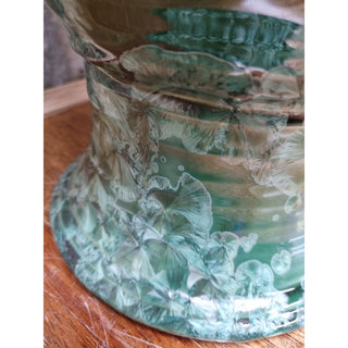 Crystalline Green Ceramic Water Filter - Peter Wallace Pottery