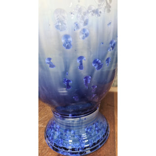 Crystalline Blue & White Ceramic Water Filter - Peter Wallace Pottery